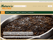 Tablet Screenshot of naturesrice.com